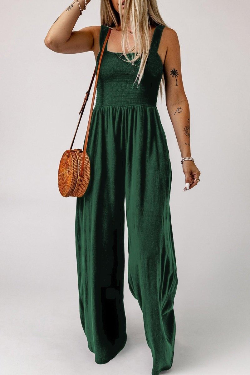 Dare To Wear Wide Leg Jumpsuit - Klazzi Fashion Boutique