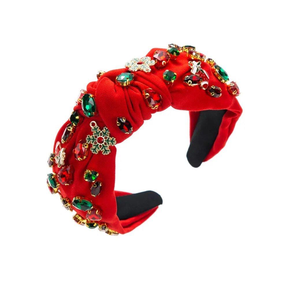 Dazzling Christmas Icons Knot Hairband - Klazzi Fashion Boutique