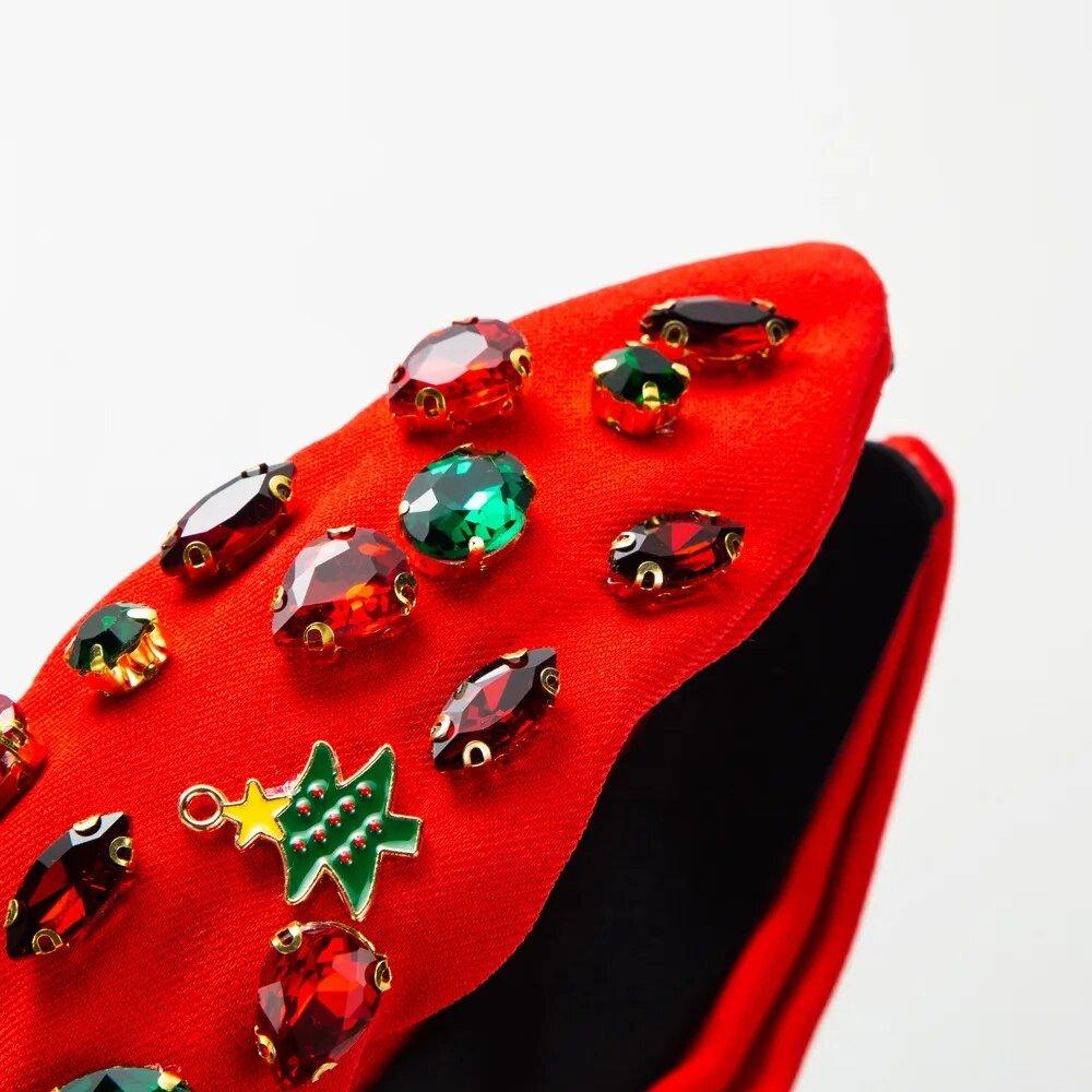 Dazzling Christmas Icons Knot Hairband - Klazzi Fashion Boutique