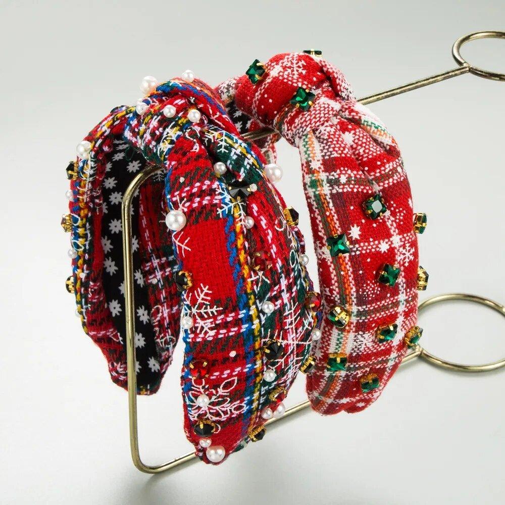 Dazzling Christmas Icons Knot Hairband - Klazzi Fashion Boutique