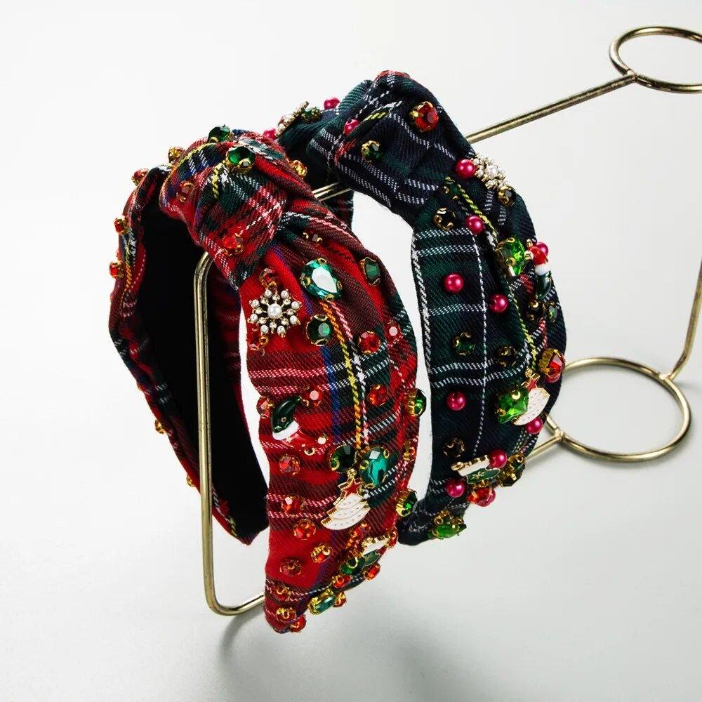 Dazzling Christmas Icons Knot Hairband - Klazzi Fashion Boutique