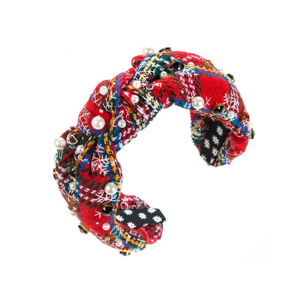 Dazzling Christmas Icons Knot Hairband - Klazzi Fashion Boutique