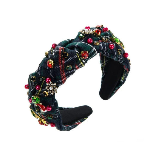 Dazzling Christmas Icons Knot Hairband - Klazzi Fashion Boutique