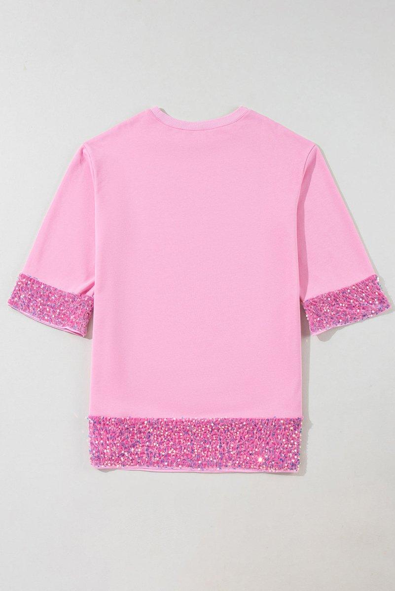 Dazzling Pink Sequin Dress - Klazzi Fashion Boutique