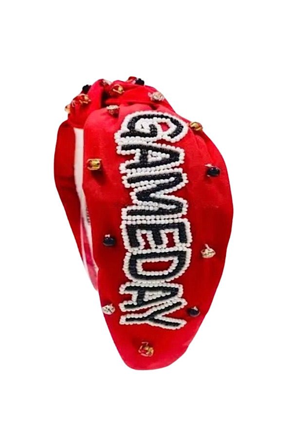 Dazzling Red "GAME DAY" Headband - Klazzi Fashion Boutique