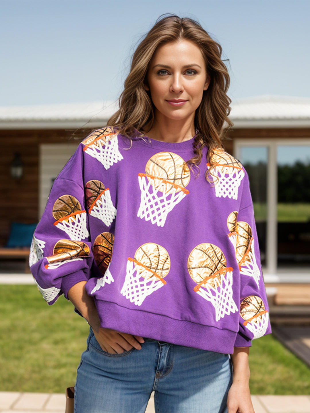 Ballin' Basketball Sweatshirt