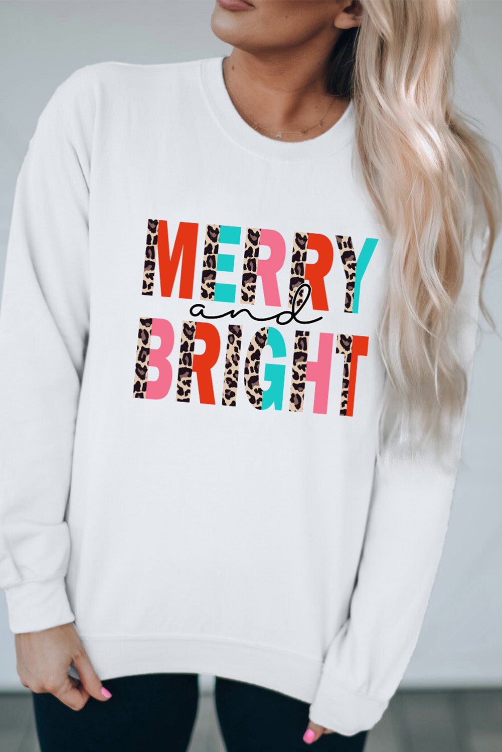  MERRY and BRIGHT Leopard Sweater