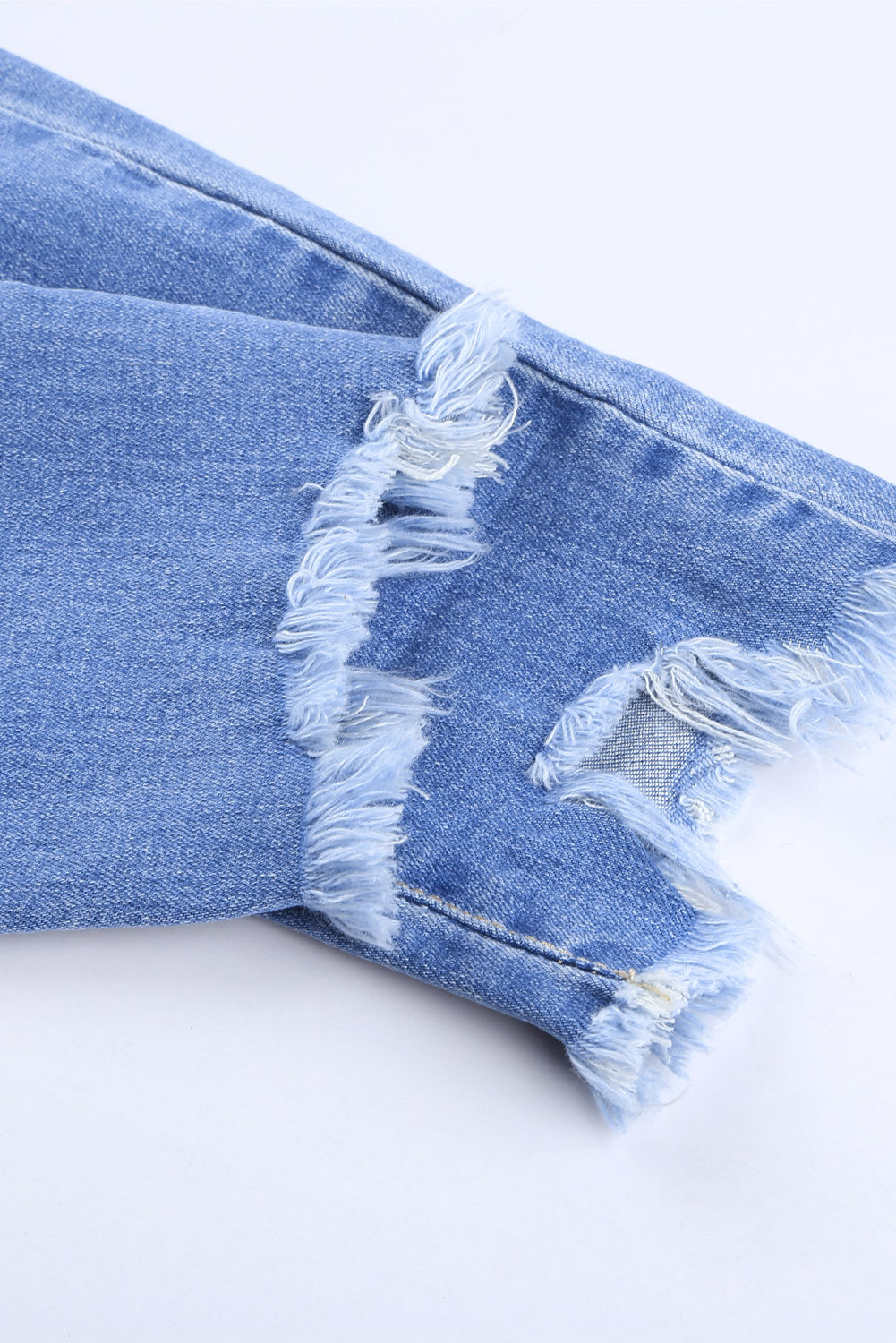 Distressed Ankle Frayed Skinny Denim - Klazzi Fashion Boutique