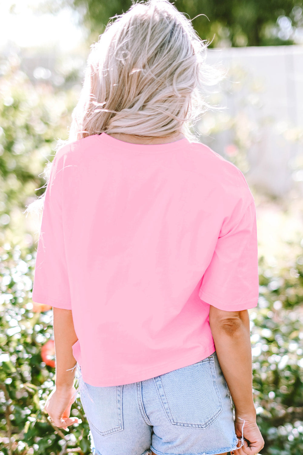 Pink Sparkle Sequin Disco Ball Tassel Top 