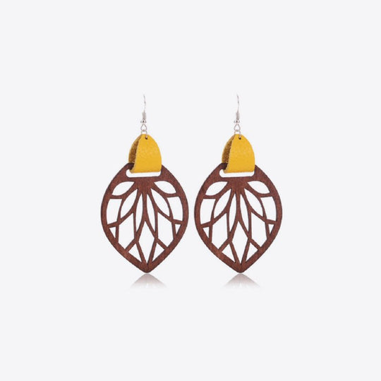 Designer Leaf Drop Earrings - Klazzi Fashion Boutique