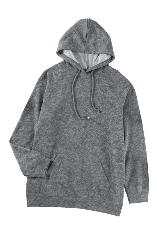 Drawstring Mineral Wash Pullover Hoodie - Klazzi Fashion Boutique