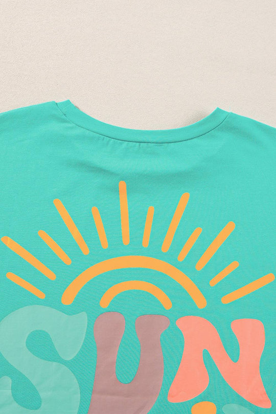 Bright Pink SUNSHINE ON MY MIND Graphic Tee