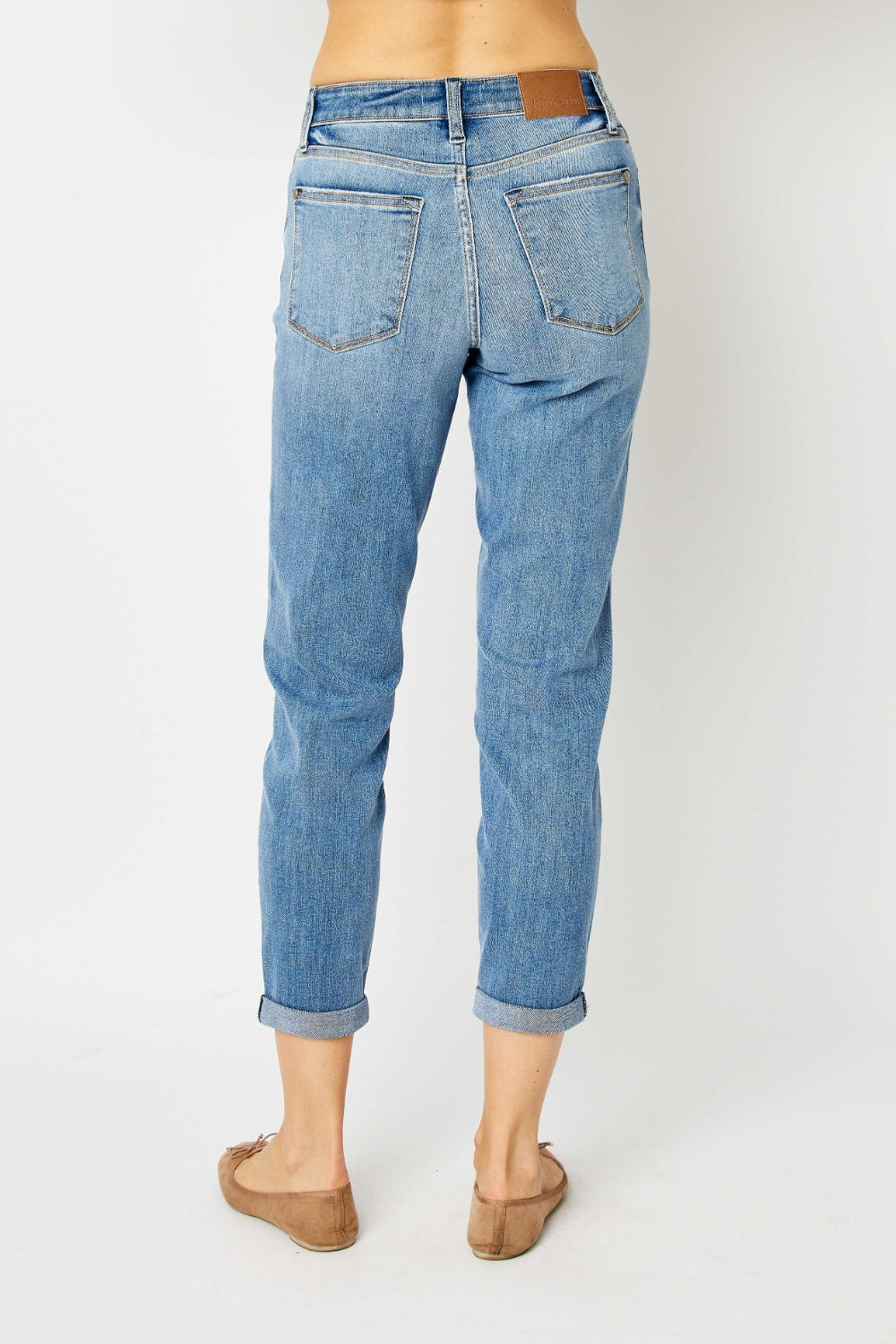 Jennifer -Judy Blue Cuffed Slim Jeans