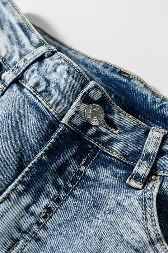 High Rise Medium Wash Denim