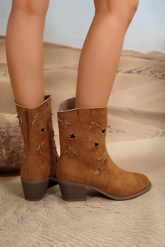 Western Stars Suede Short Boots