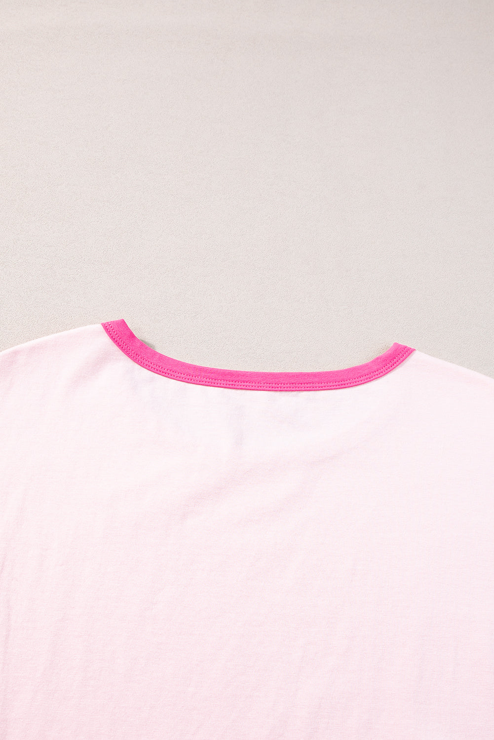 Pink Sherbert Multicolor Half Sleeve Plus Size T Shirt