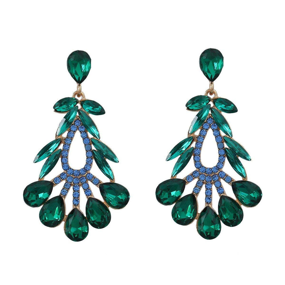 Elegant Floral Geometric Women Earrings - Klazzi Fashion Boutique