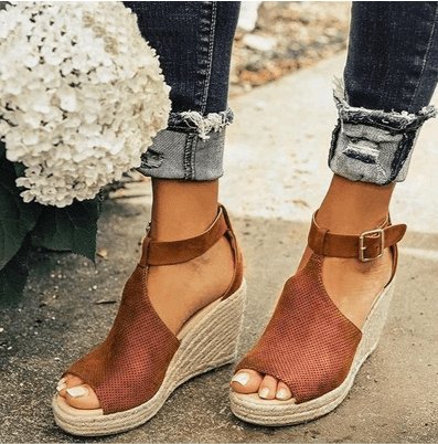 Espadrille Wedge Sandals - Klazzi Fashion Boutique