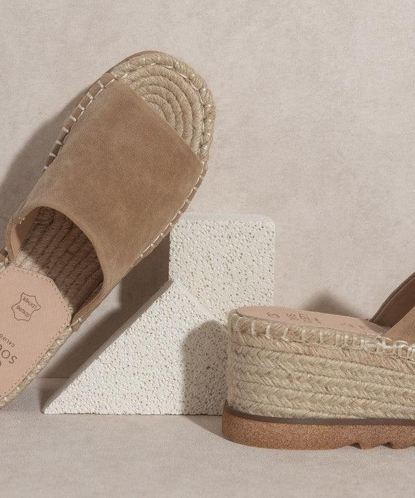 Eva Rose Espadrille Platform Slide - Klazzi Fashion Boutique