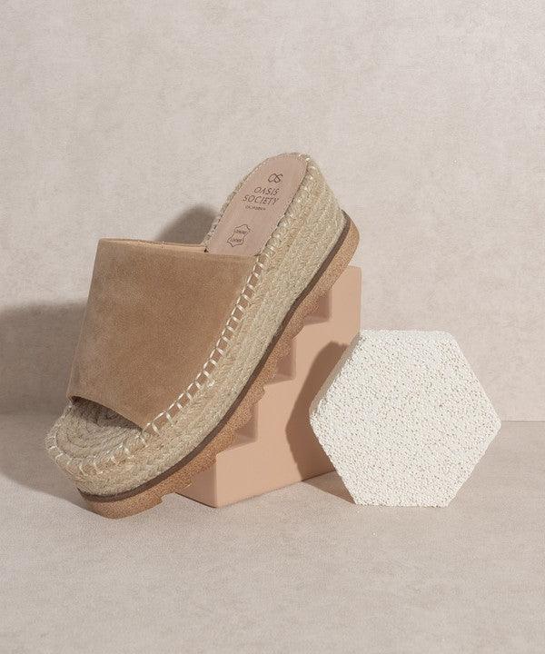 Eva Rose Espadrille Platform Slide - Klazzi Fashion Boutique