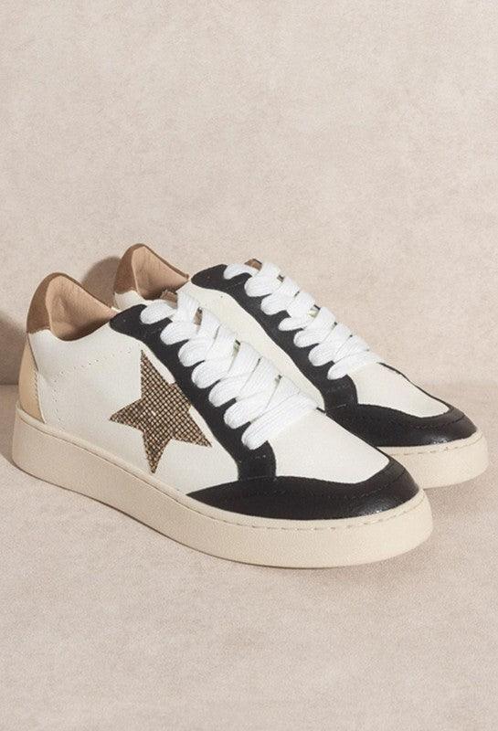 EYLEEN - GOLD STAR SNEAKERS - Klazzi Fashion Boutique