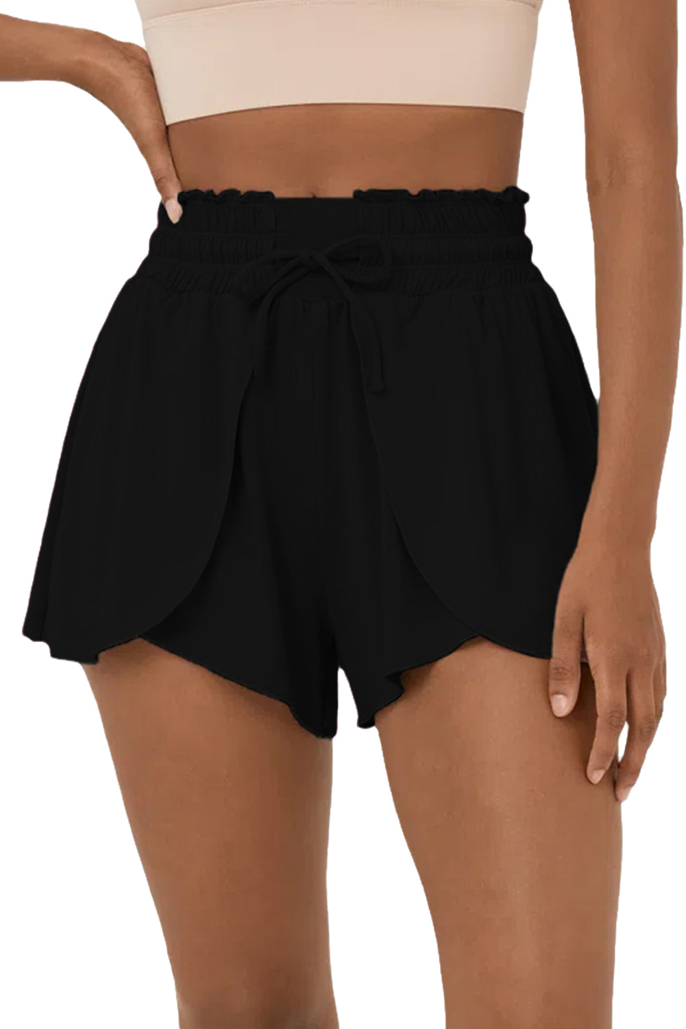 Petal Wrap Flowy Swim Shorts - Klazzi Fashion Boutique