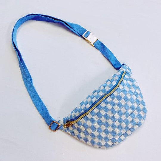 Checkered Belt Sling Bag