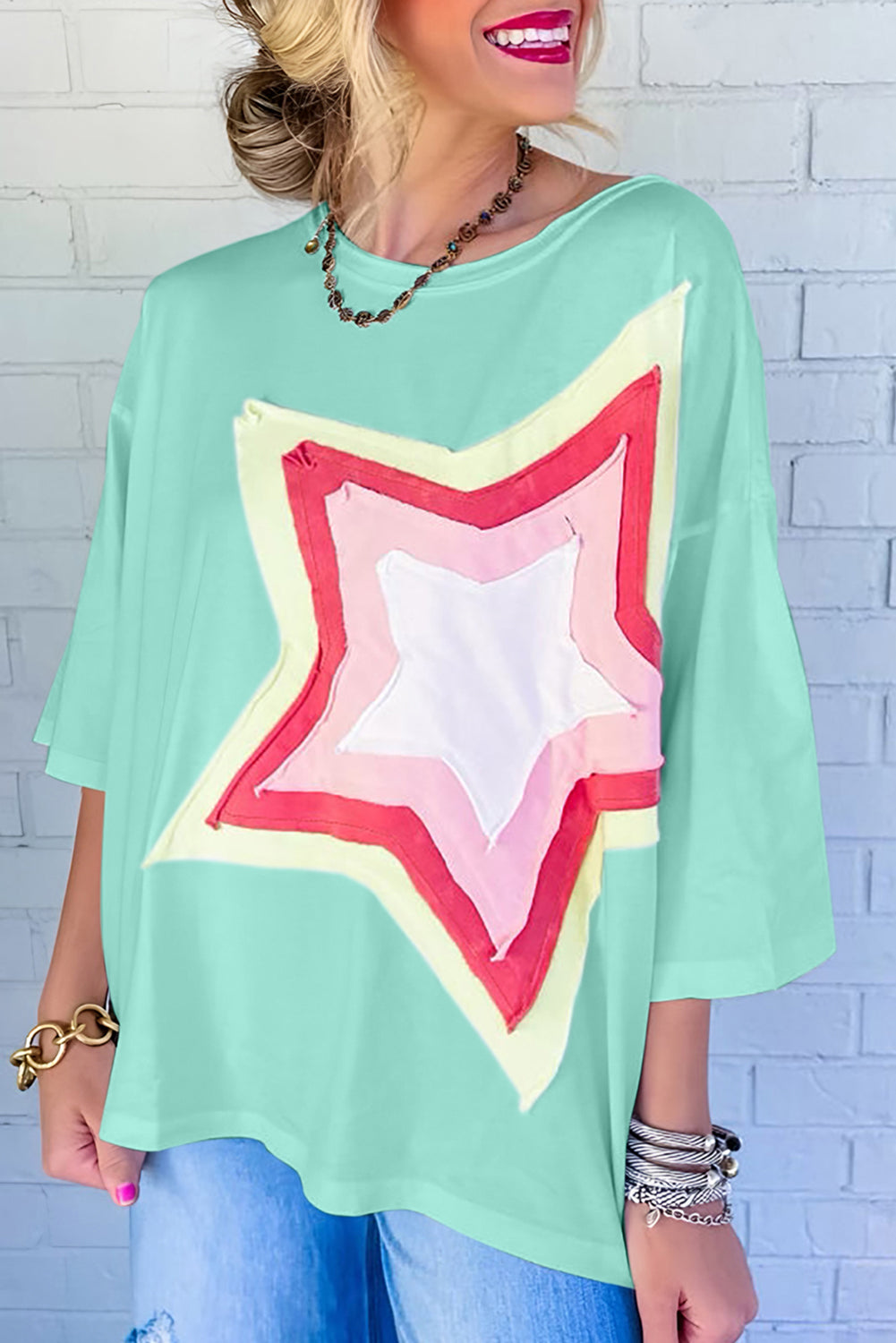 Jocelynn Moonlight Star Oversized Tee