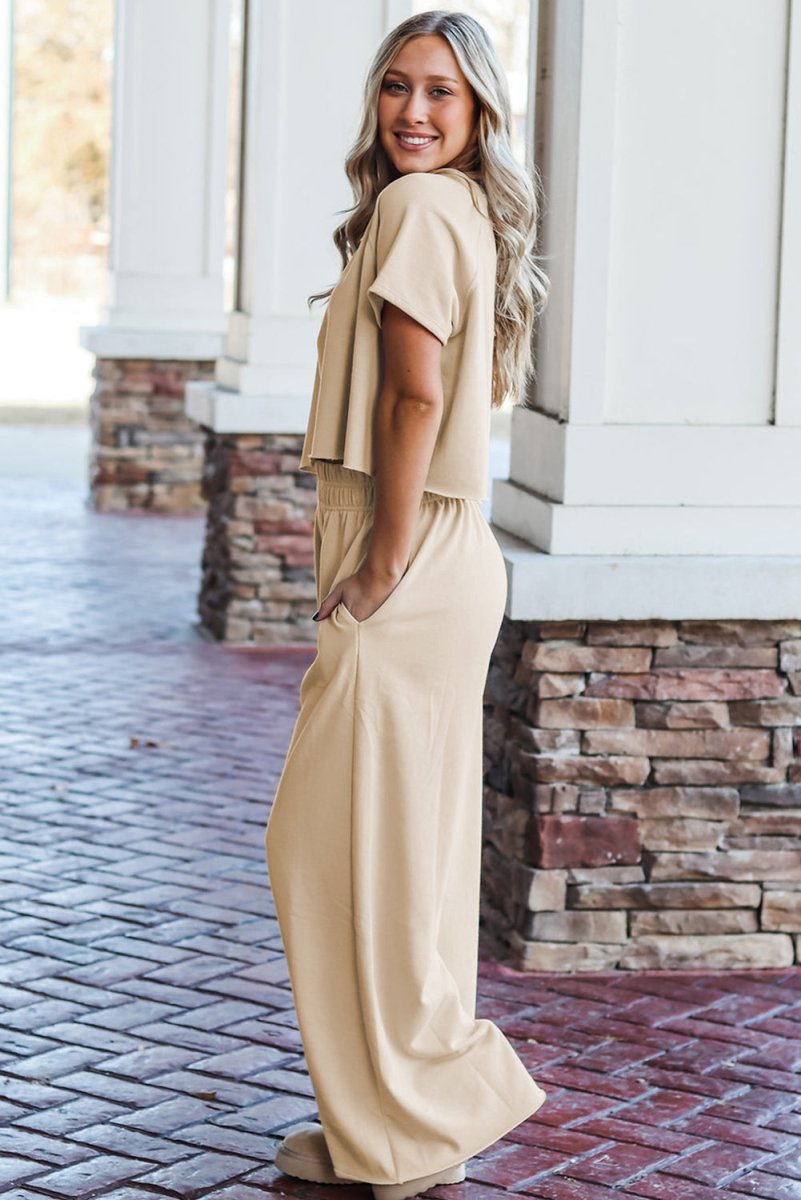 Faye Wide Leg Pants 2 Piece Set - Klazzi Fashion Boutique