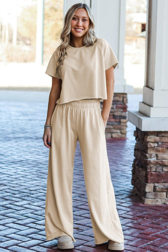 Faye Wide Leg Pants 2 Piece Set - Klazzi Fashion Boutique