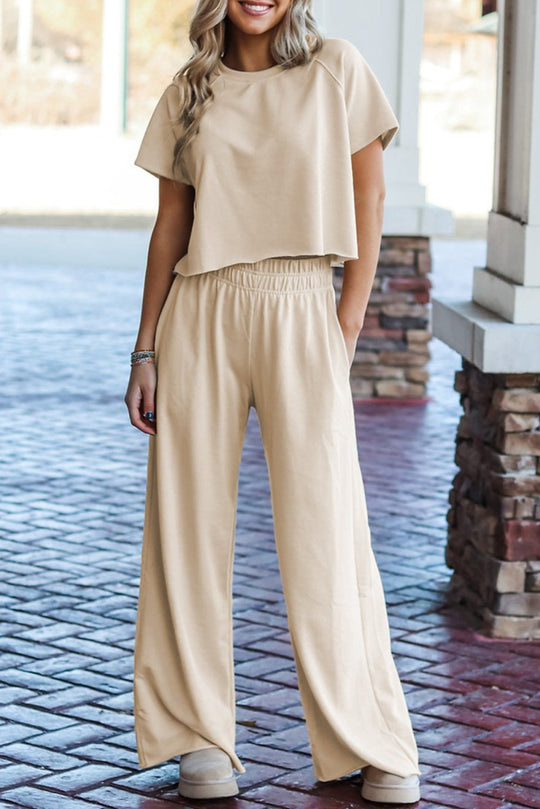 Faye Wide Leg Pants 2 Piece Set - Klazzi Fashion Boutique