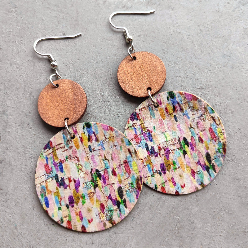 Wooden Dangle Fashion Earrings