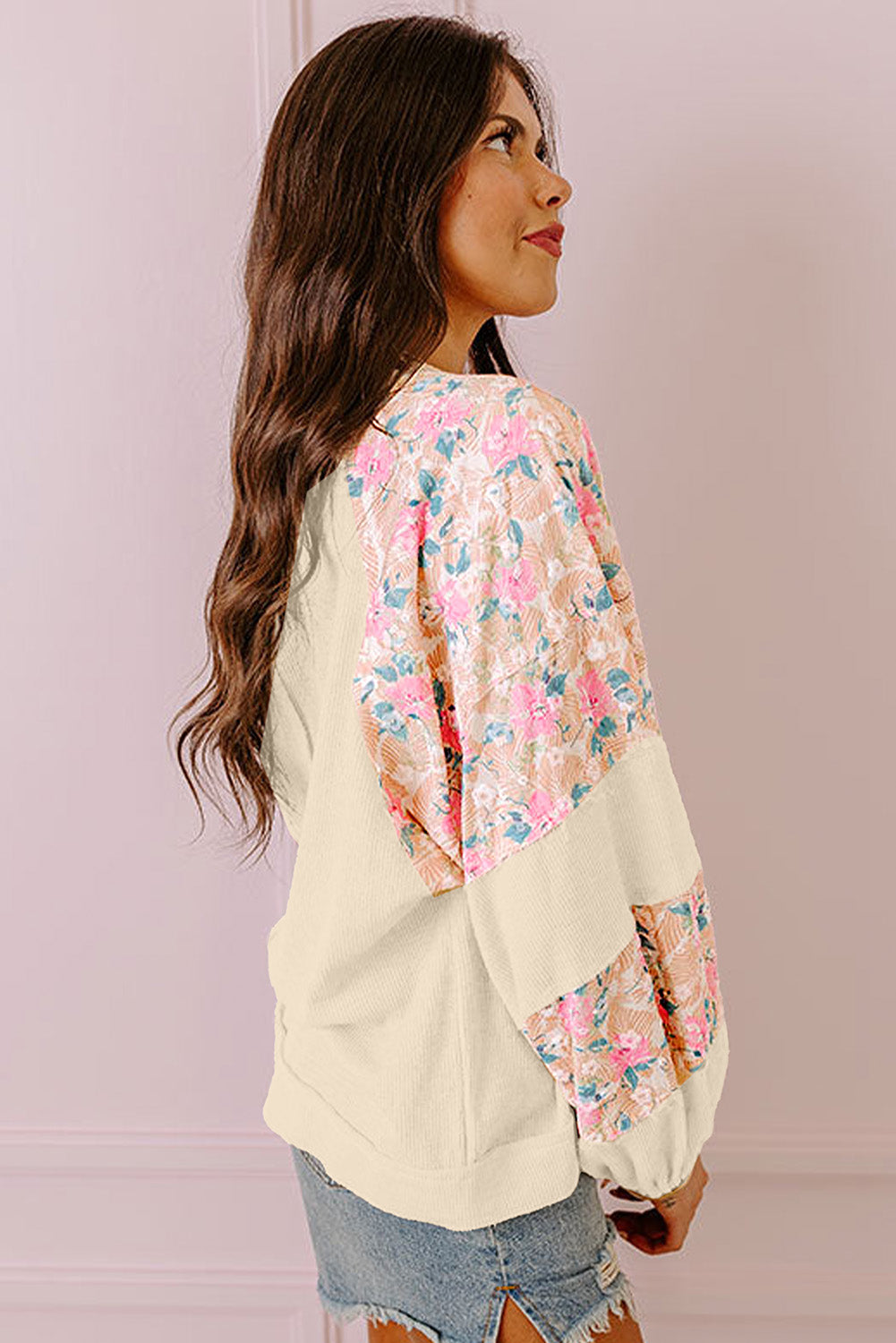 Floral Breeze Long Sleeve Blouse