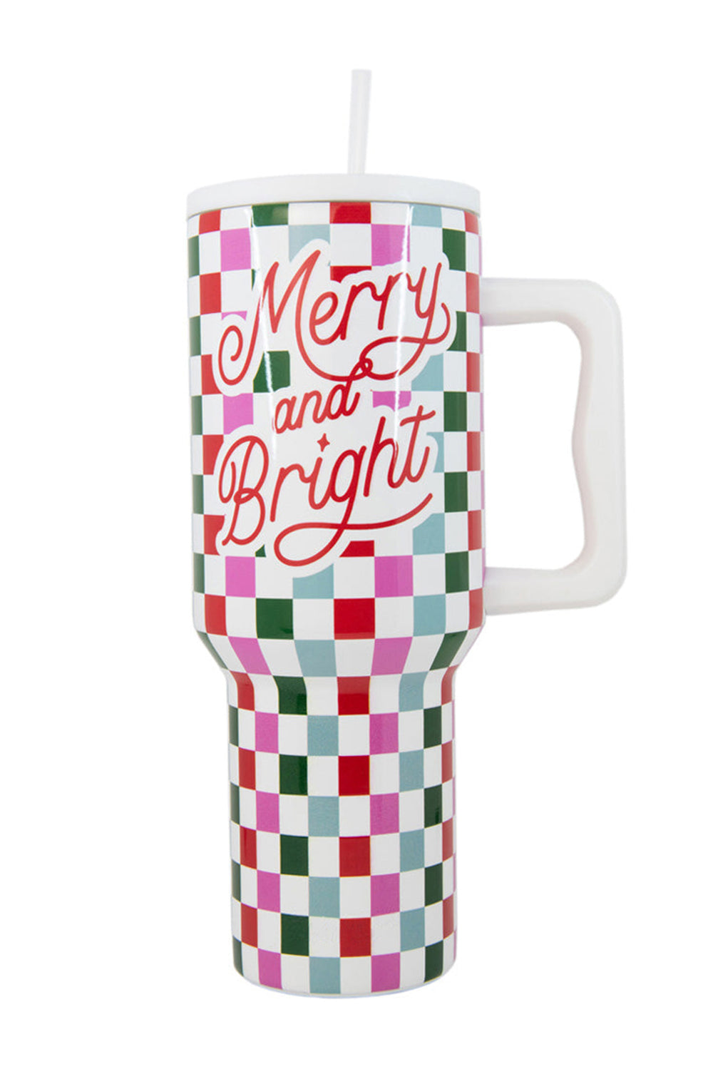  Merry and Bright Multi Plaid Cup