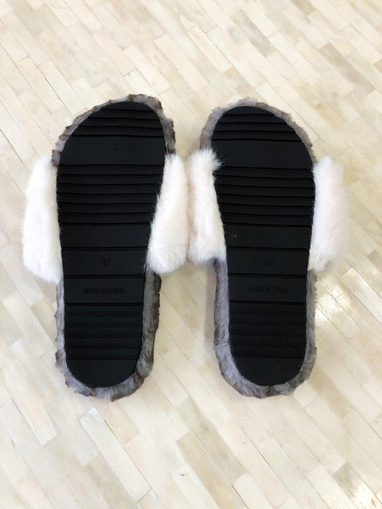 Feeling Cozy White Slippers - Klazzi Fashion Boutique