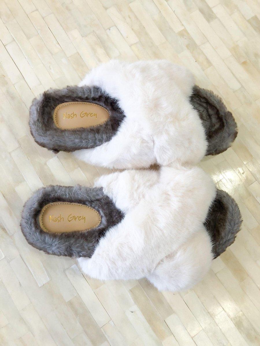 Feeling Cozy White Slippers - Klazzi Fashion Boutique