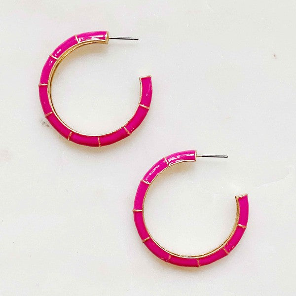 Candy Drop Hoop Earrings