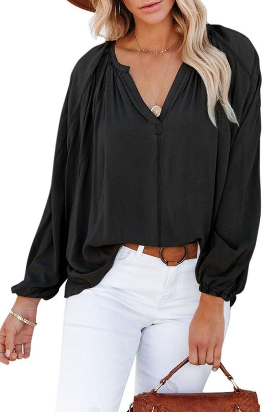 Flirt With Me Casual Blouse - Klazzi Fashion Boutique