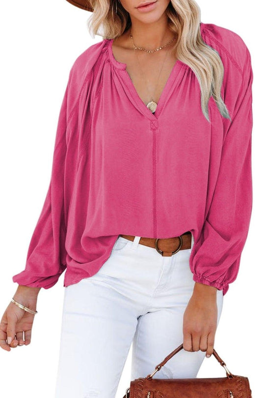 Flirt With Me Casual Blouse - Klazzi Fashion Boutique