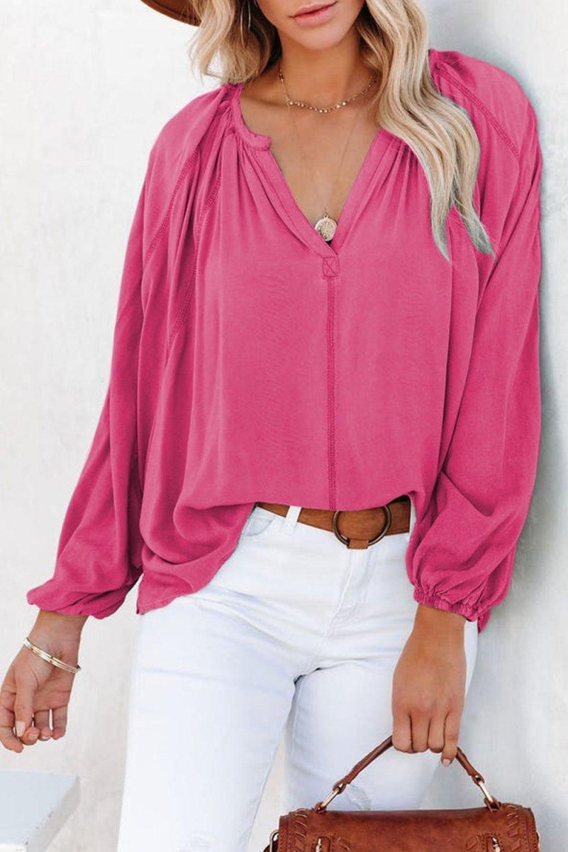 Flirt With Me Casual Blouse - Klazzi Fashion Boutique