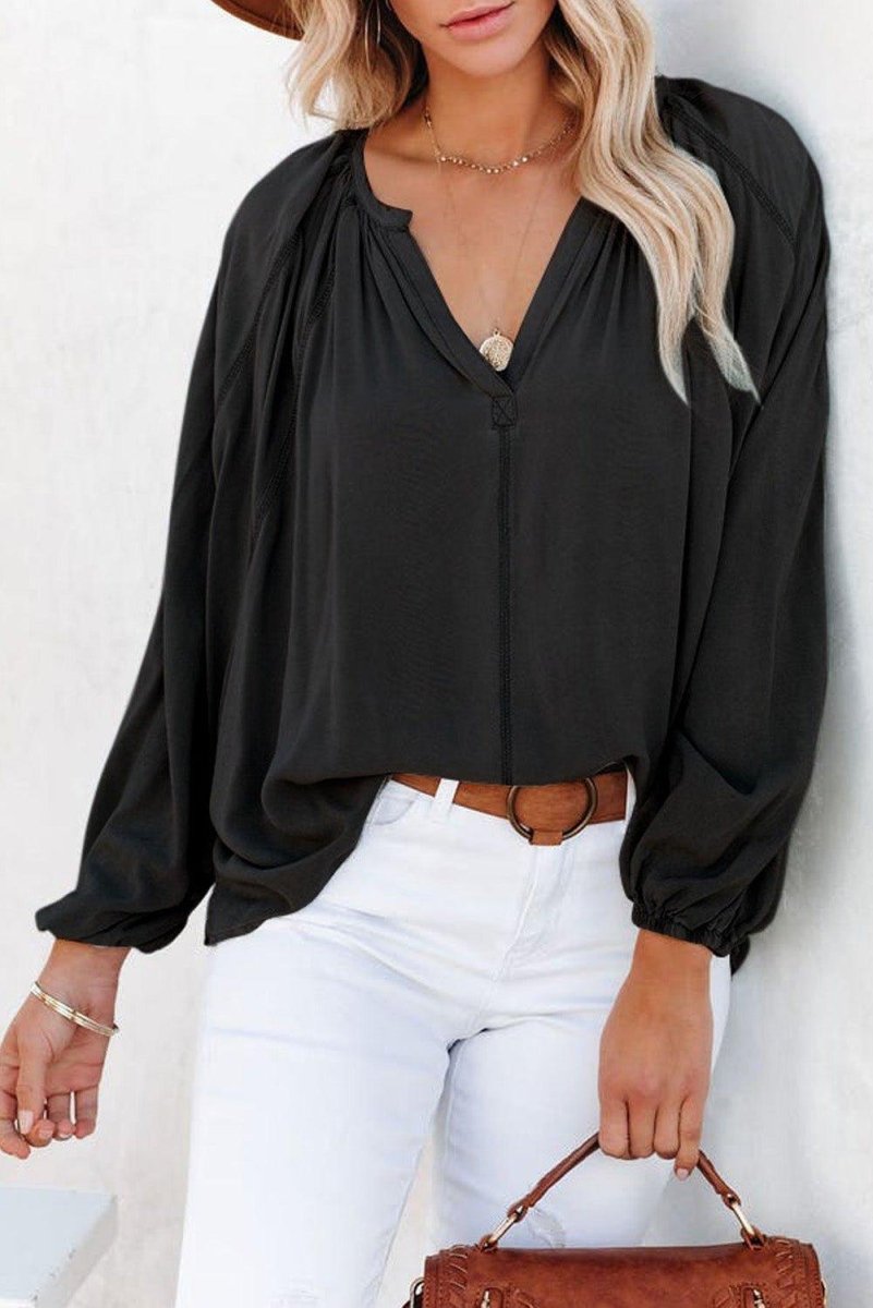 Flirt With Me Casual Blouse - Klazzi Fashion Boutique