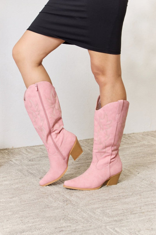 Forever Pink Western Cowboy Boots - Klazzi Fashion Boutique