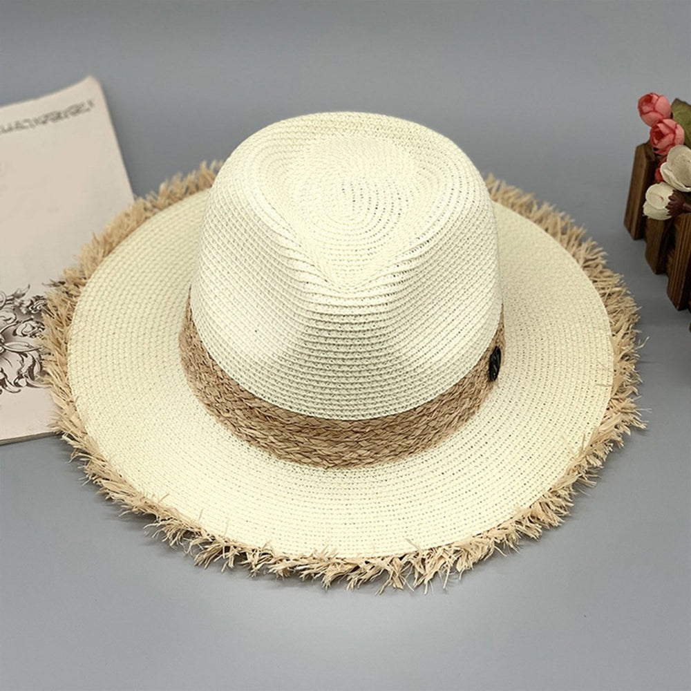 Fringe Raffia Brim Hat - Klazzi Fashion Boutique