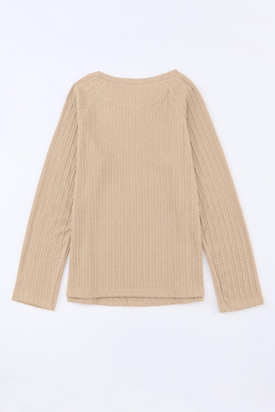 Gail Knit Long Sleeve Top - Klazzi Fashion Boutique