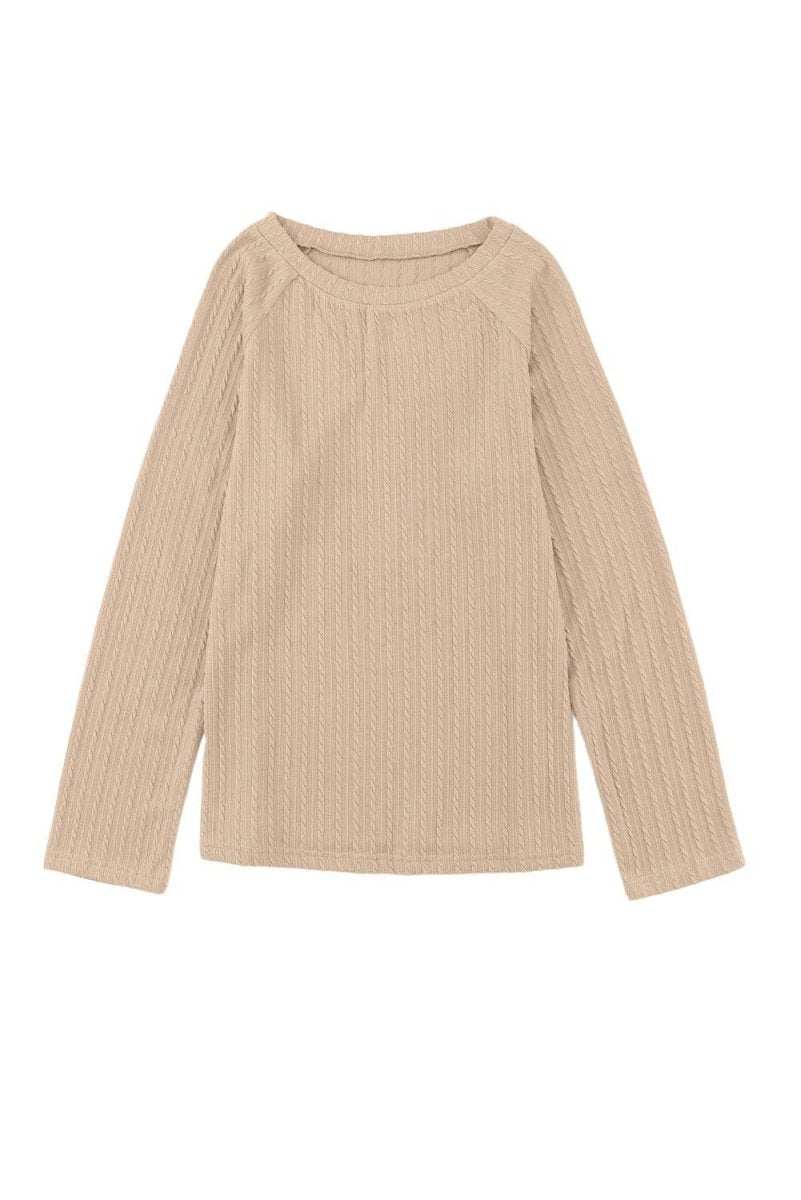 Gail Knit Long Sleeve Top - Klazzi Fashion Boutique