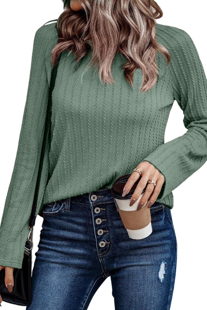 Gail Knit Long Sleeve Top - Klazzi Fashion Boutique