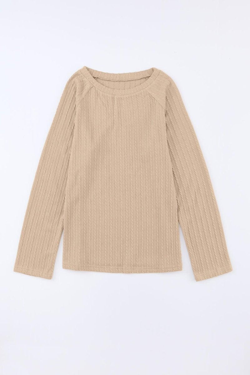 Gail Knit Long Sleeve Top - Klazzi Fashion Boutique