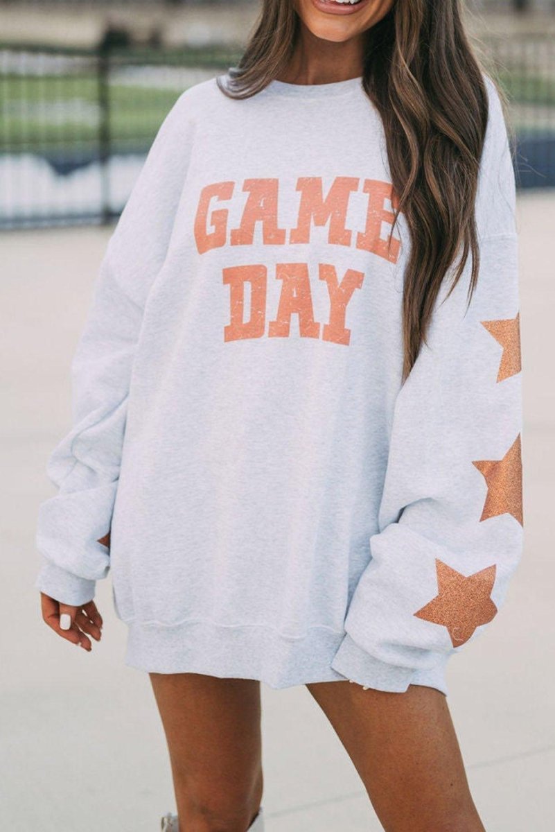 Game Day Graphic Sweatshirt - Klazzi Fashion Boutique