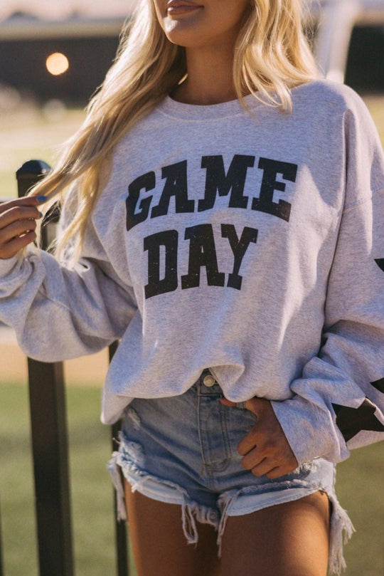 Game Day Graphic Sweatshirt - Klazzi Fashion Boutique