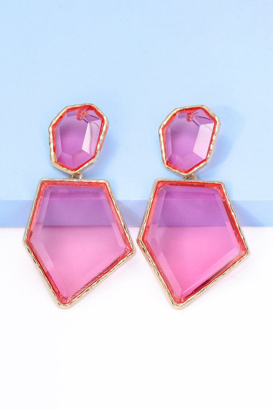 Geometric Shape Dangle Earrings - Klazzi Fashion Boutique